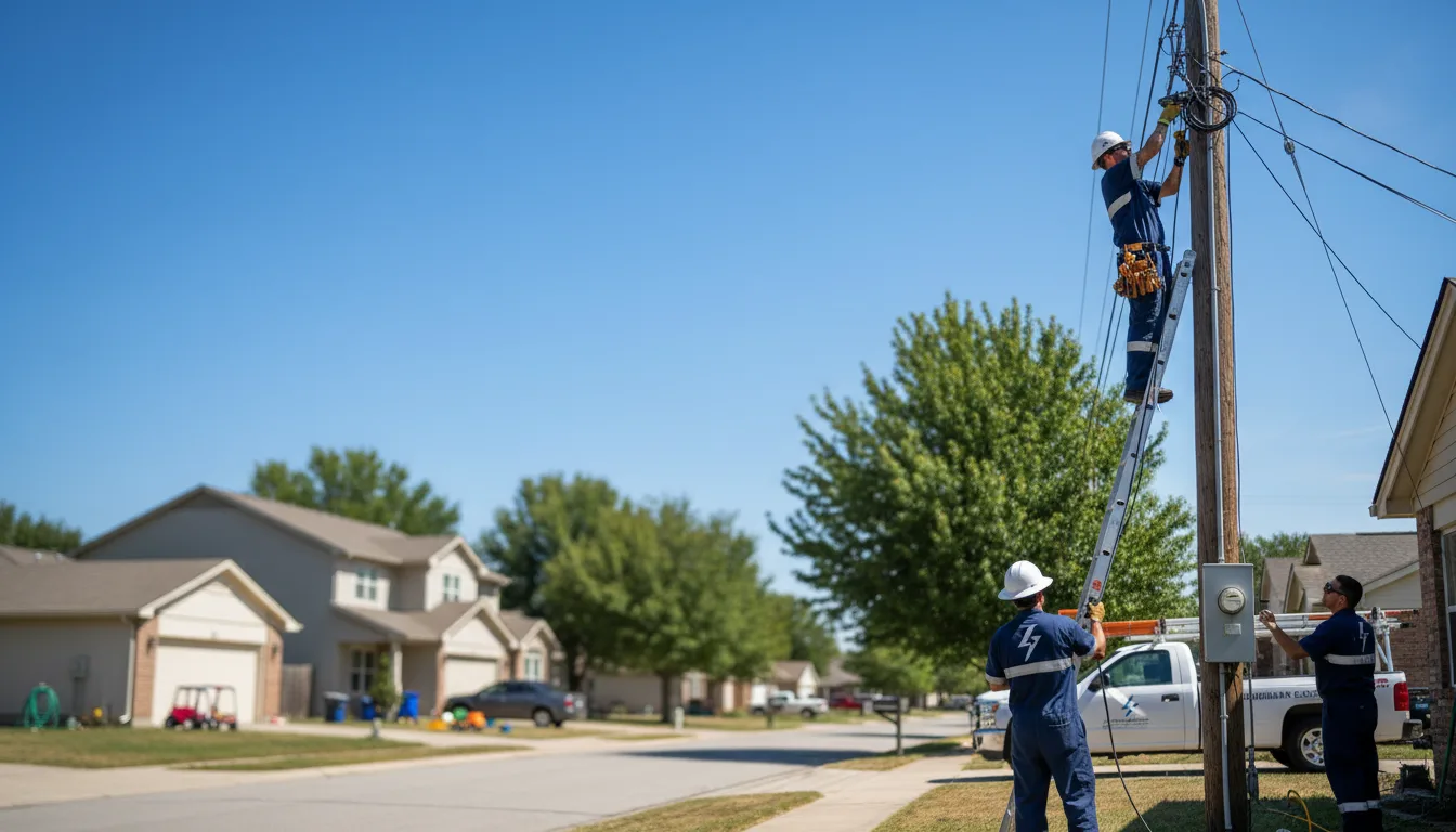 Residential electrician providing installation services in Pencil Bluff, AR